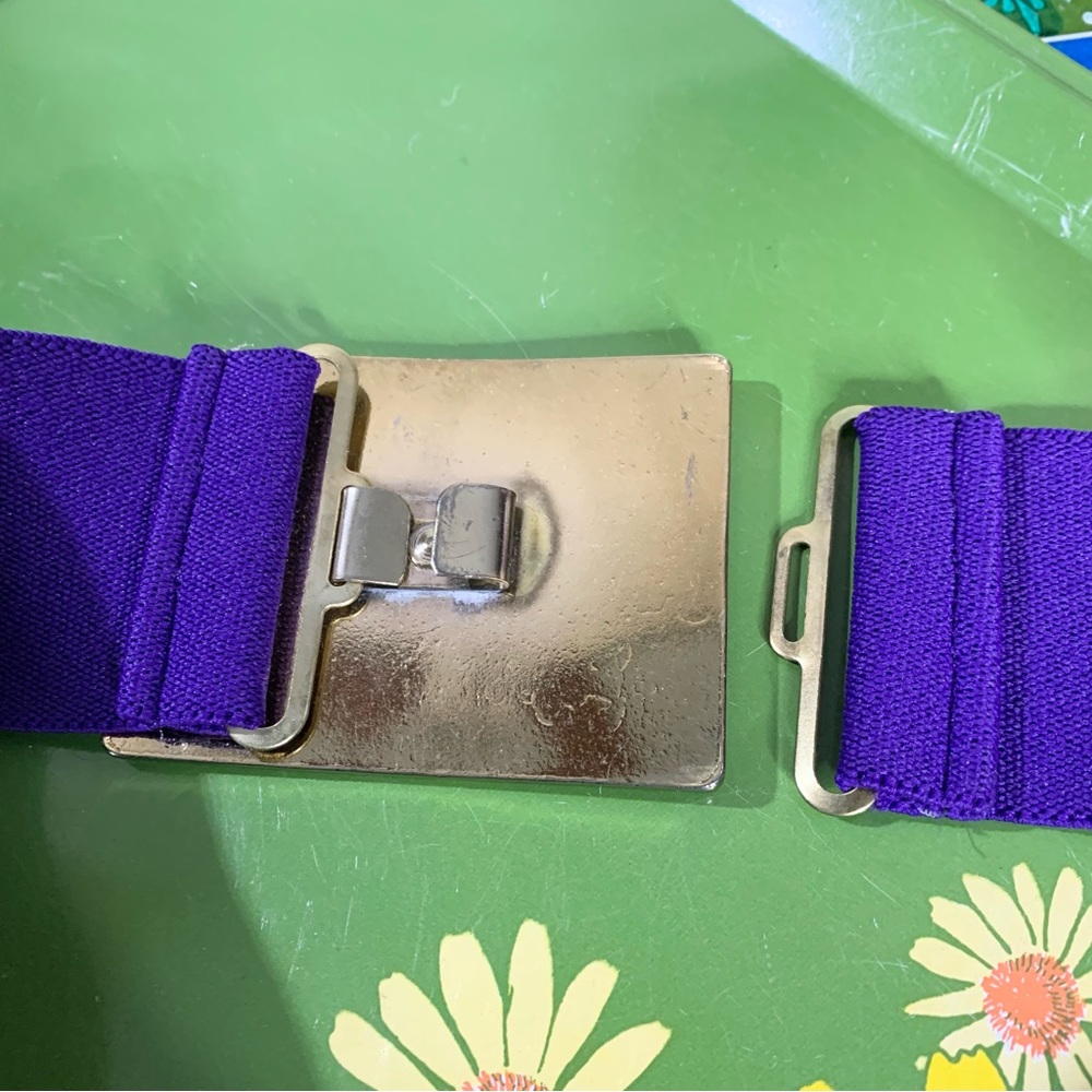 80s Purple Waist Belt - Picture 6 of 8
